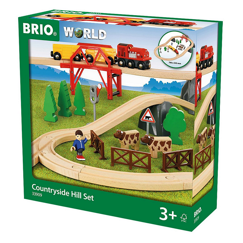 Игровой набор Поездка по сельской местности с мостом Brio