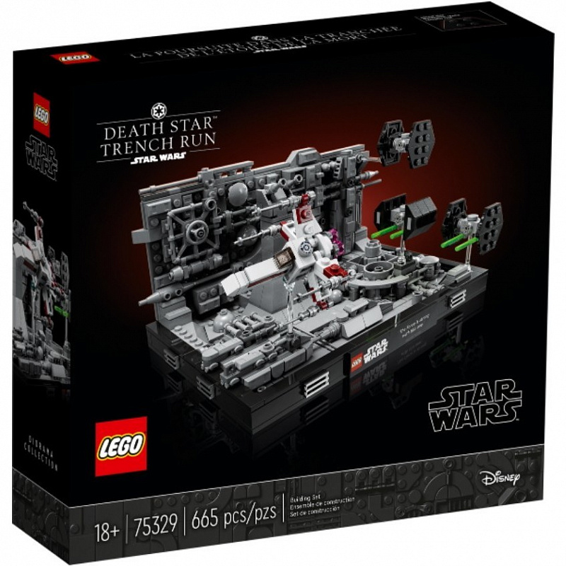 Конструктор LEGO Star Wars Диорама Бег по траншеям Звезды Смерти Death Star Trench Run Diorama 665 деталей