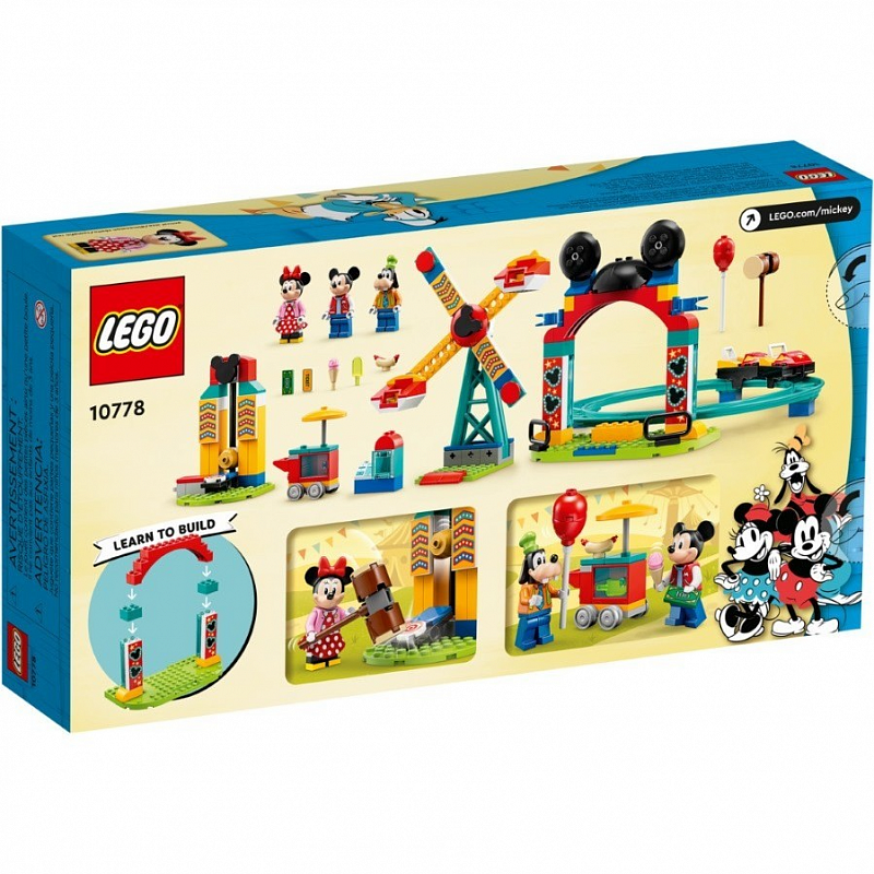 Конструктор LEGO Disney Веселье Микки Минни и Гуфи на ярмарке Mickey Minnie and Goofy’s Fairground Fun 184 детали