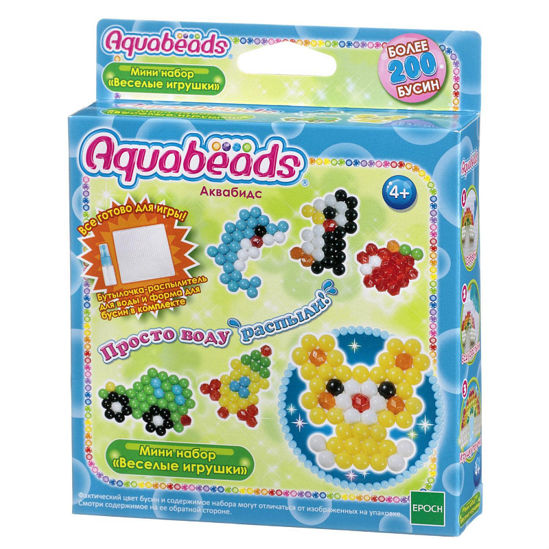 Мини набор для творчества Aquabeads Веселые игрушки