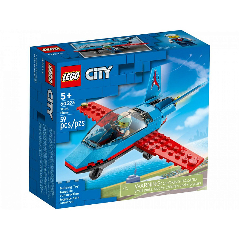 Конструктор LEGO City Great Vehicles Трюковый самолёт 59 деталей