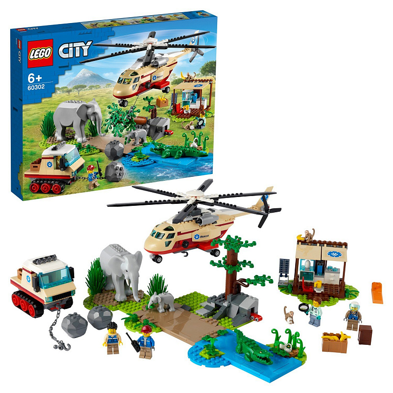 Конструктор LEGO City Wildlife Операция по спасению зверей
