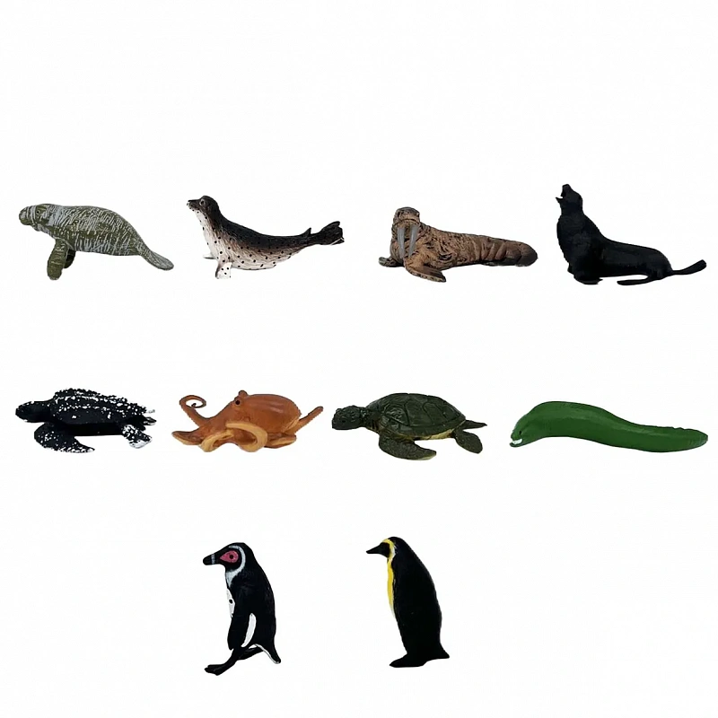 Набор фигурок Детское Время Animal Морские животные 10 видов
